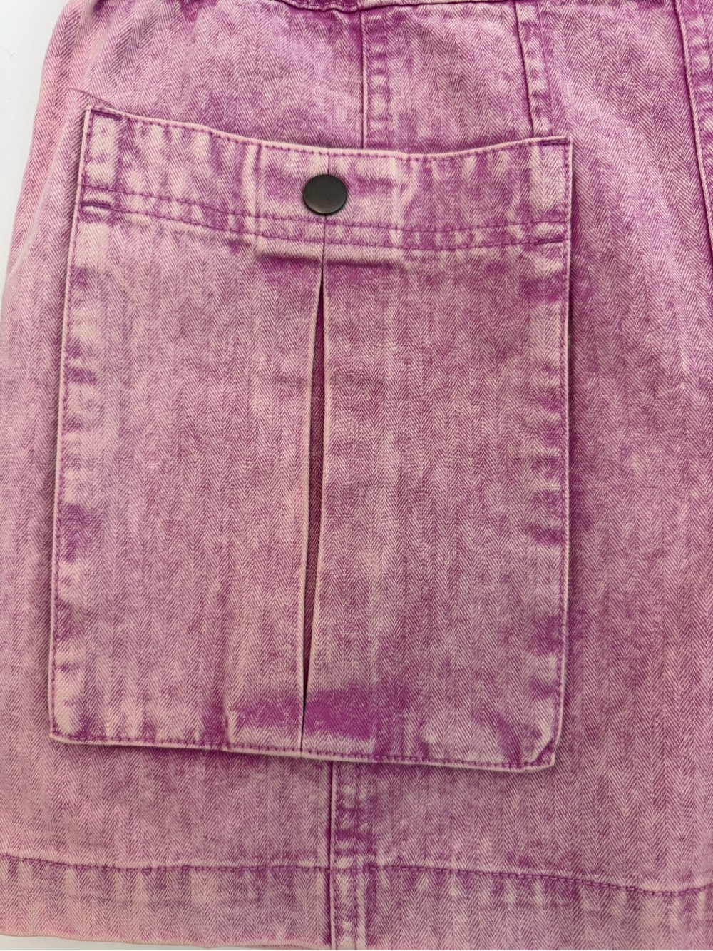NWT Free People Valley Girl Pink Cargo Utility Mini Skirt Size 8 - Picture 5 of 8